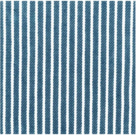 Denim Stoff 145cm 1701 Blå Striper - 50cm