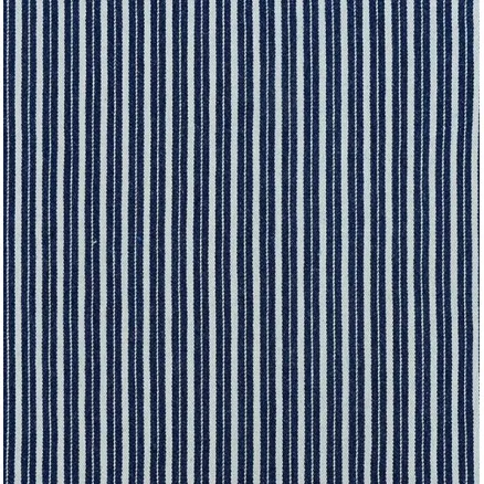 Denim Stoff 145cm 008 Mørkeblå Striper - 50cm